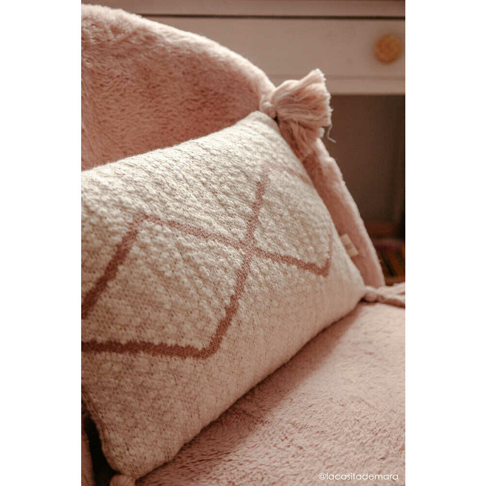 Cojín Tejido Little Oasis - Nat Pale Pink