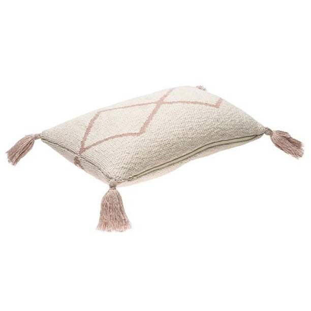 Cojín Tejido Little Oasis - Nat Pale Pink