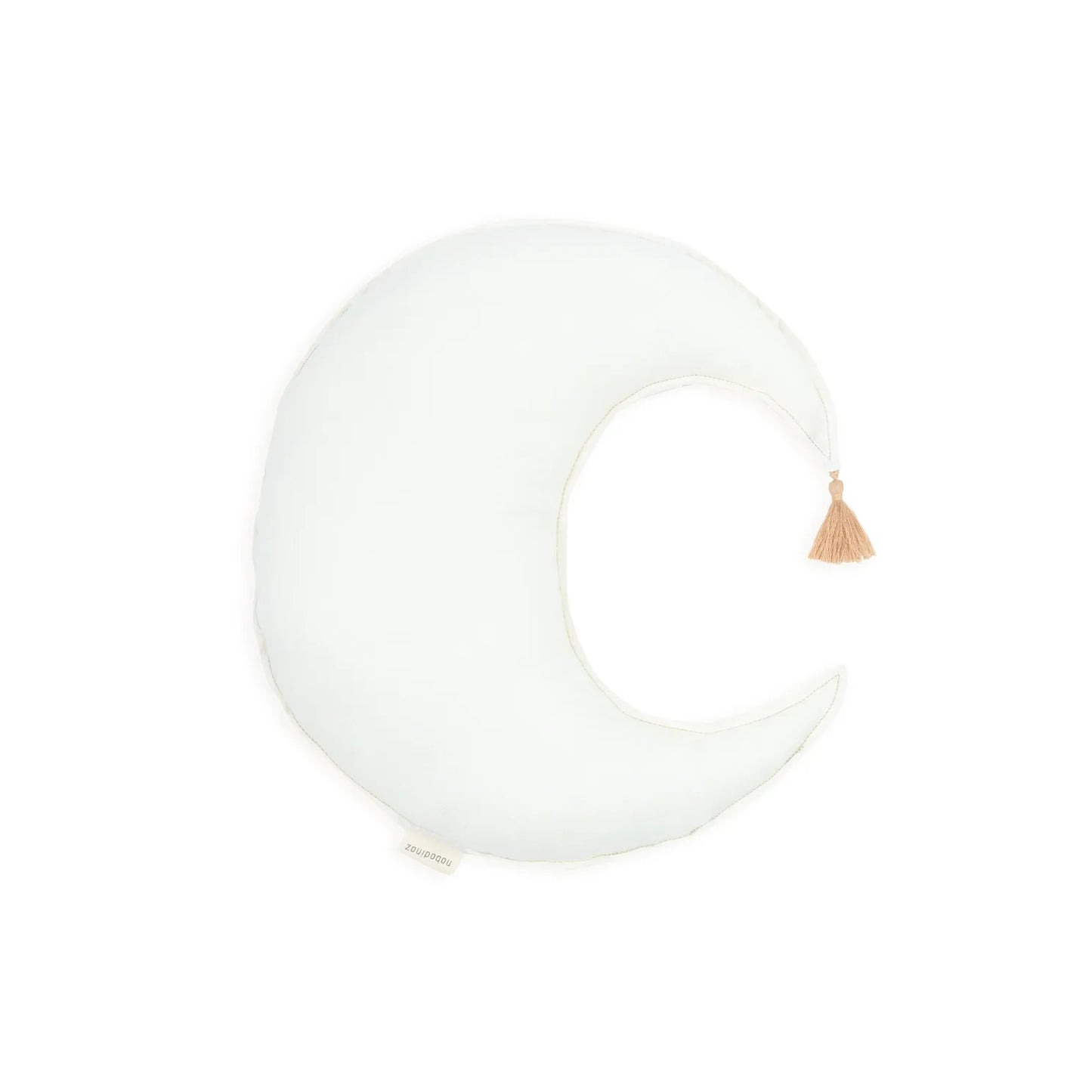 Cojín Luna lino frances lavado L1NO - Off White