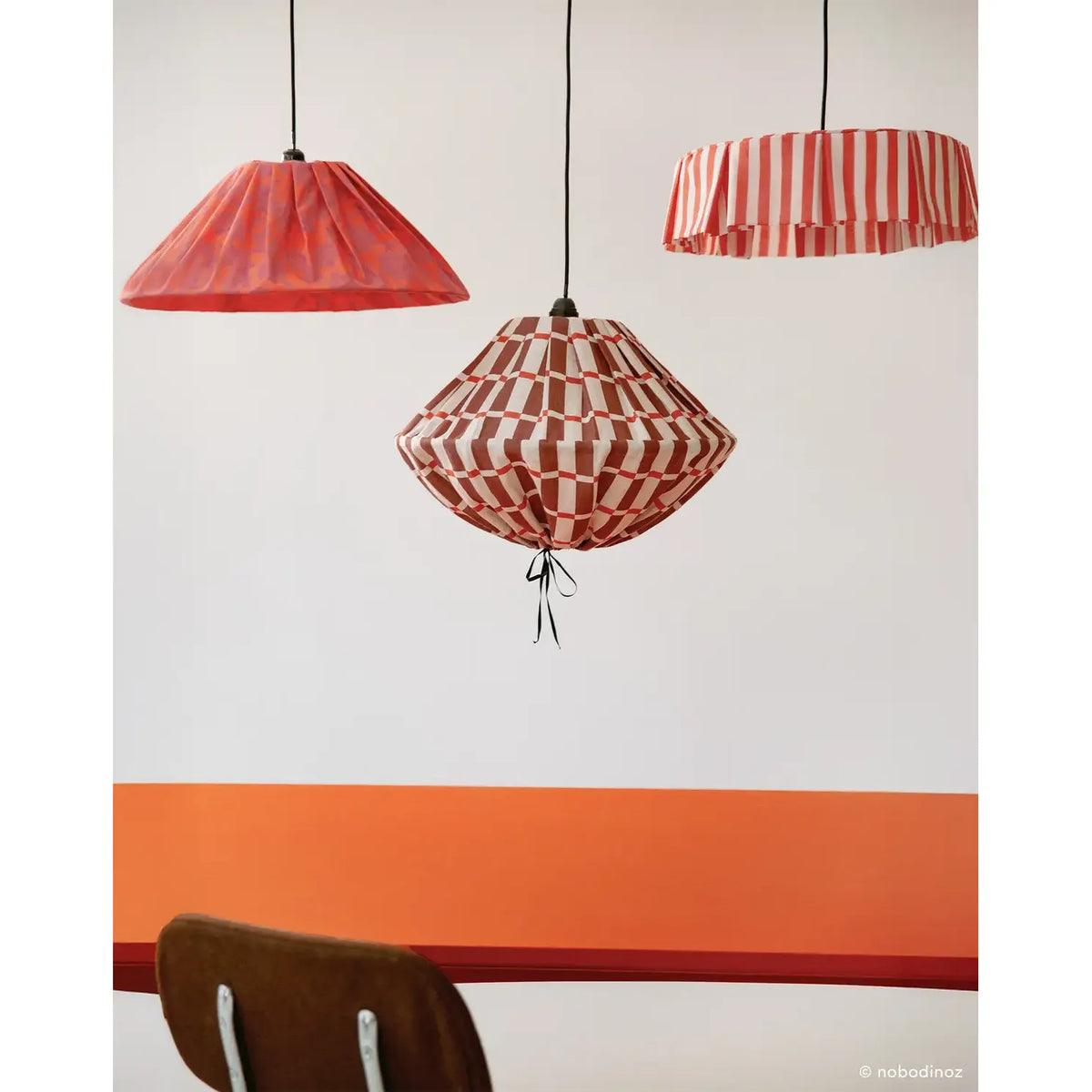Lámpara colgante Vibes 40 cm - Red stripes
