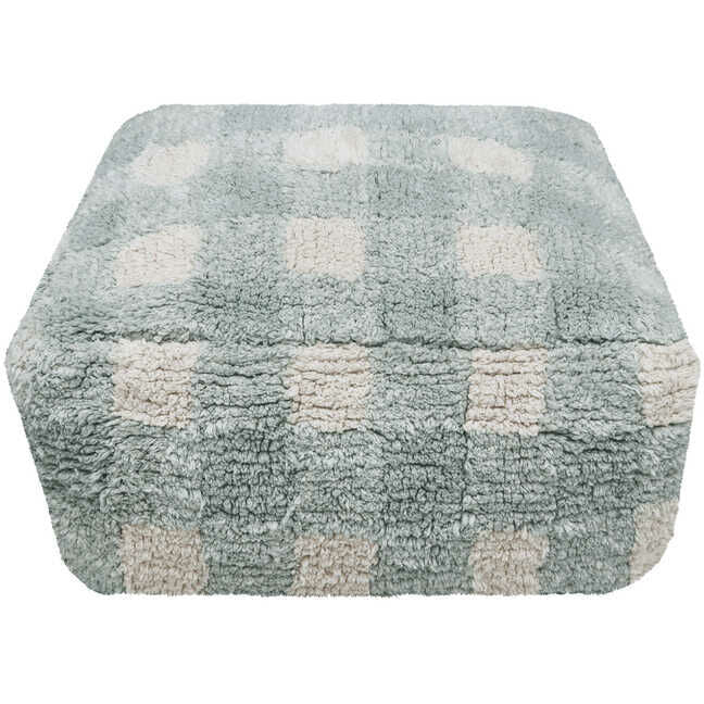 Pouf Vichy Blue Sage