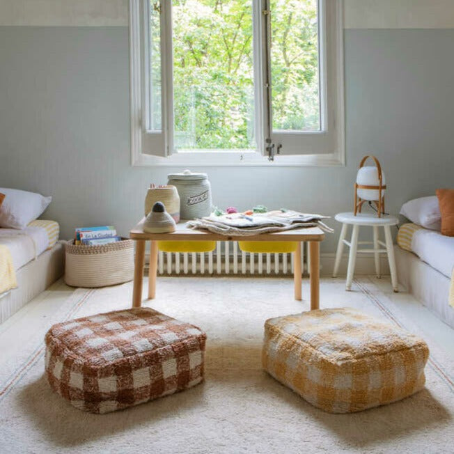 Pouf Vichy honey