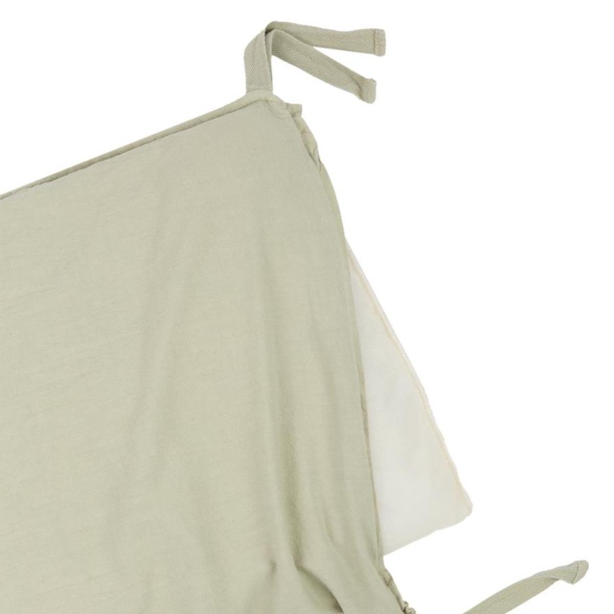Protector de cuna Wabi Sabi con cierre - Green matcha