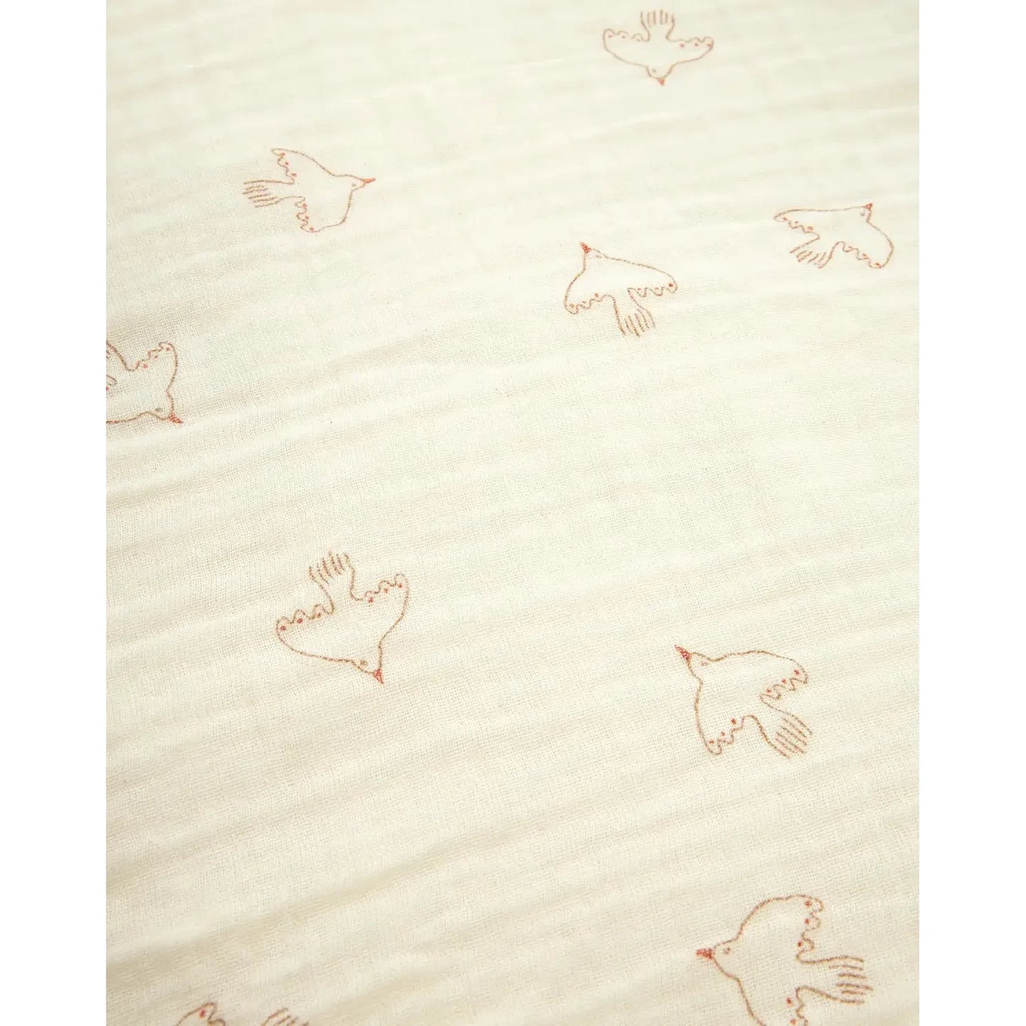 Funda nórdica Cama Wabi Sabi (Doble gasa algodón lavado) - Brown hoshi birds