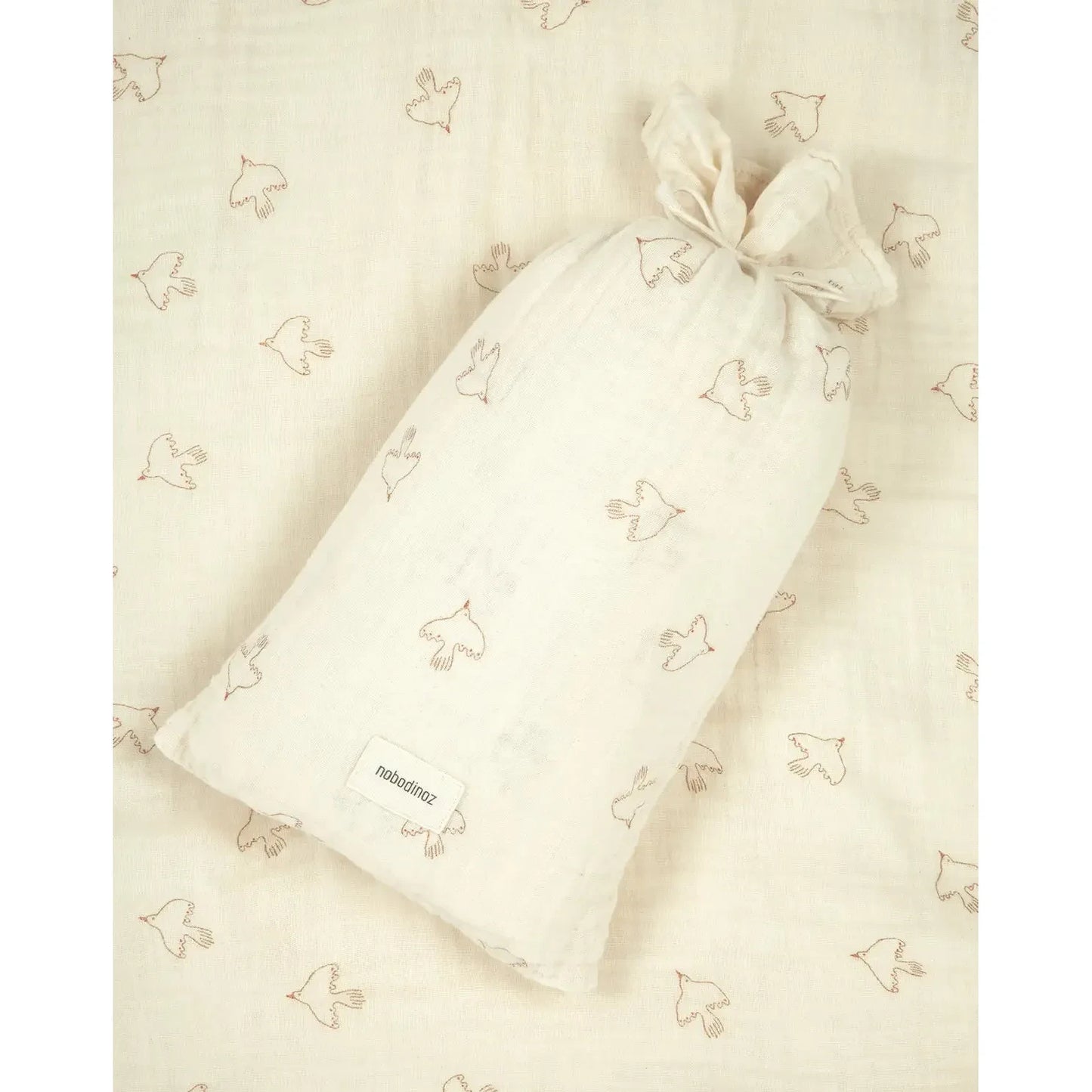 Funda nórdica Cama Wabi Sabi (Doble gasa algodón lavado) - Brown hoshi birds