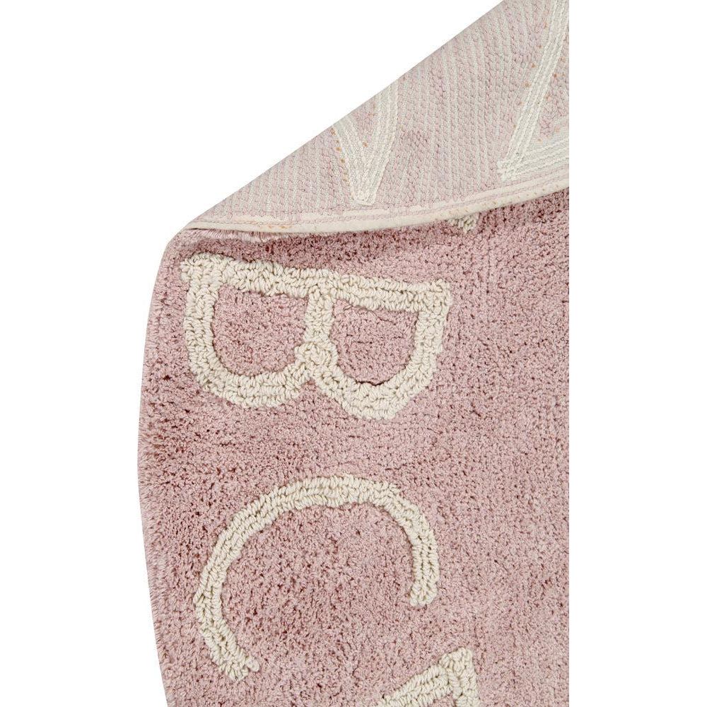 Alfombra lavable redonda ABC Natural - Vintage nude