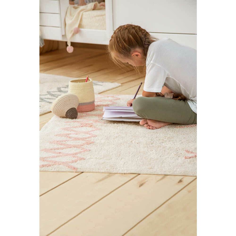Alfombra lavable Atlas natural - Vintage Nude 120 x 160 cm