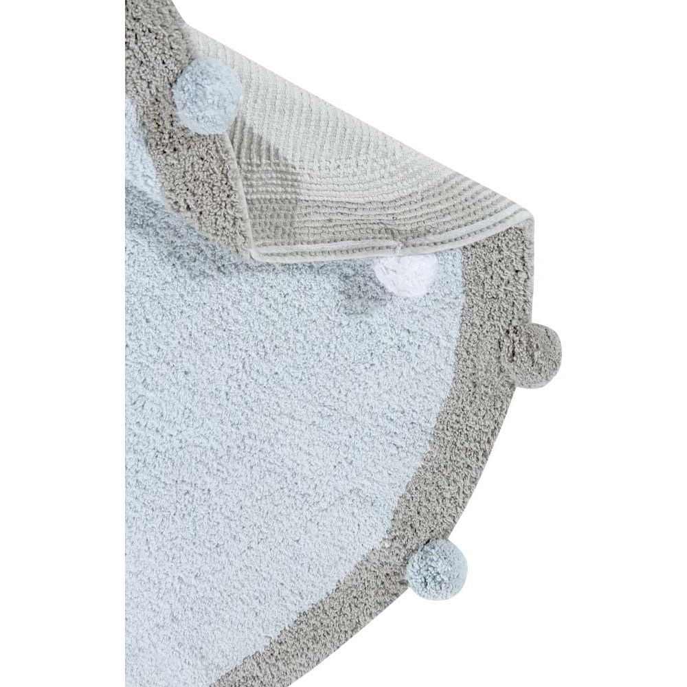 Alfombra lavable bubbly - soft blue grey