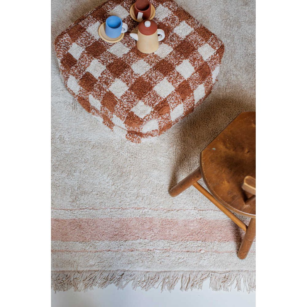 Alfombra lavable Plate - Rose