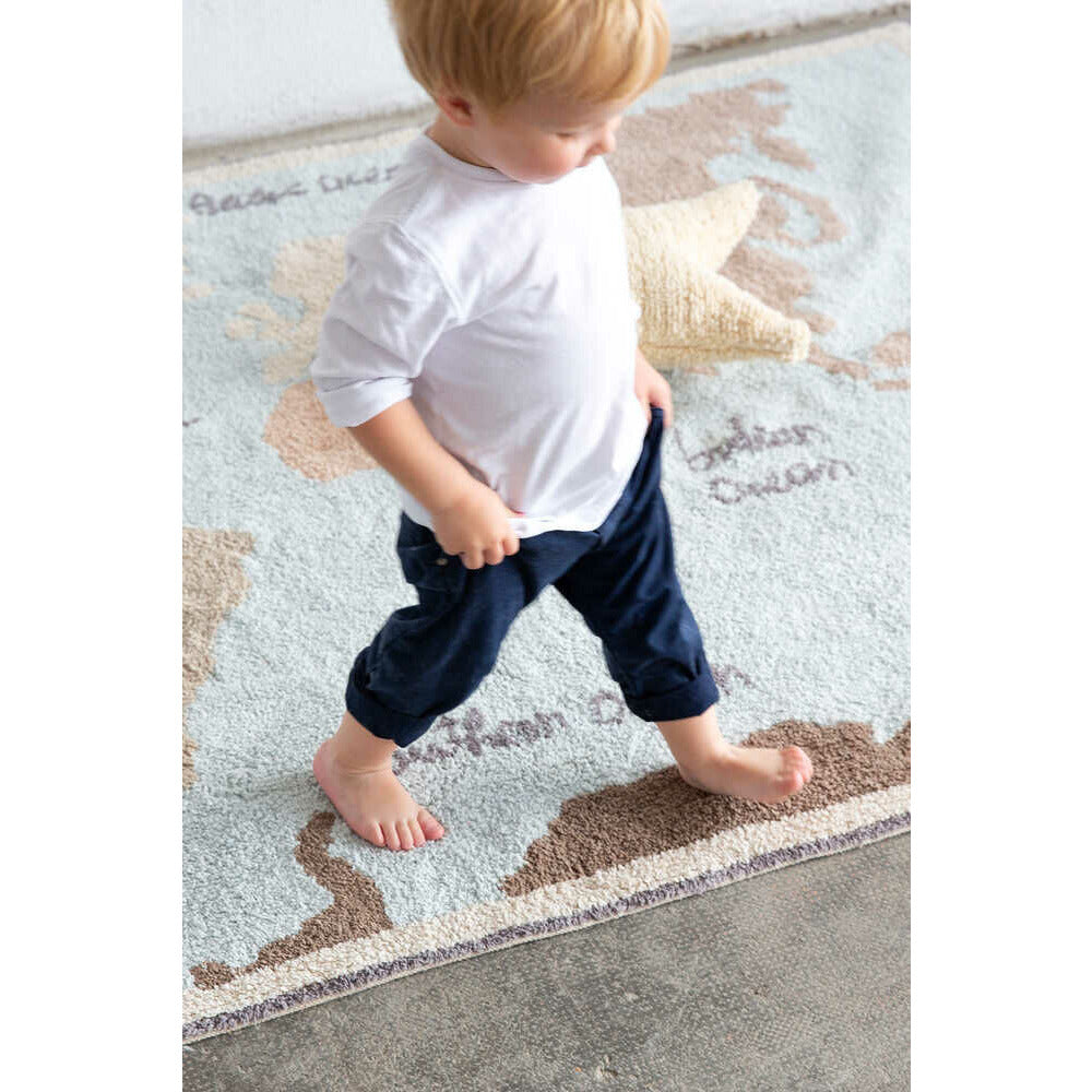 Alfombra lavable - Vintage Map 140x200 cm