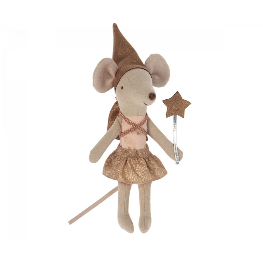 Ratoncito - Tooth Fairy Mouse in a matchbox pink