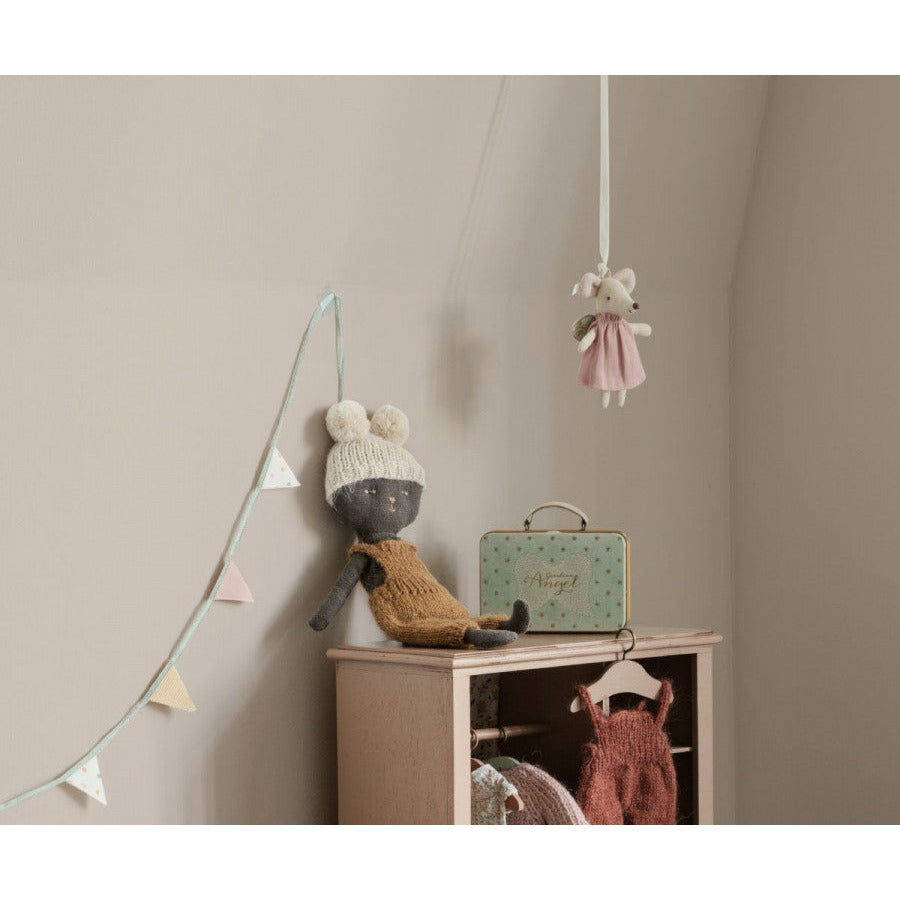 Ratoncito - Angel mouse in suitcase