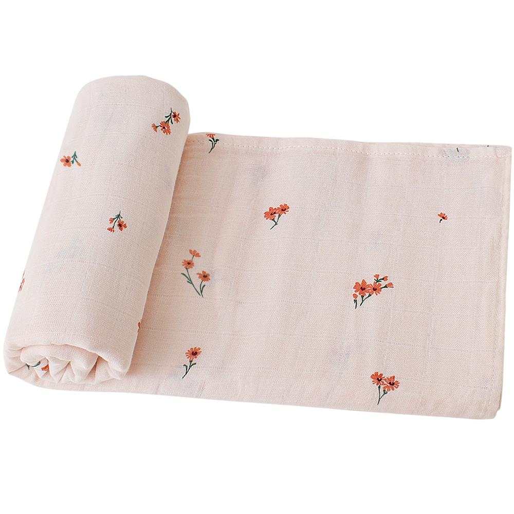 Swaddle / Manta Muselina 100% algodón orgánico - Favorite Flowers