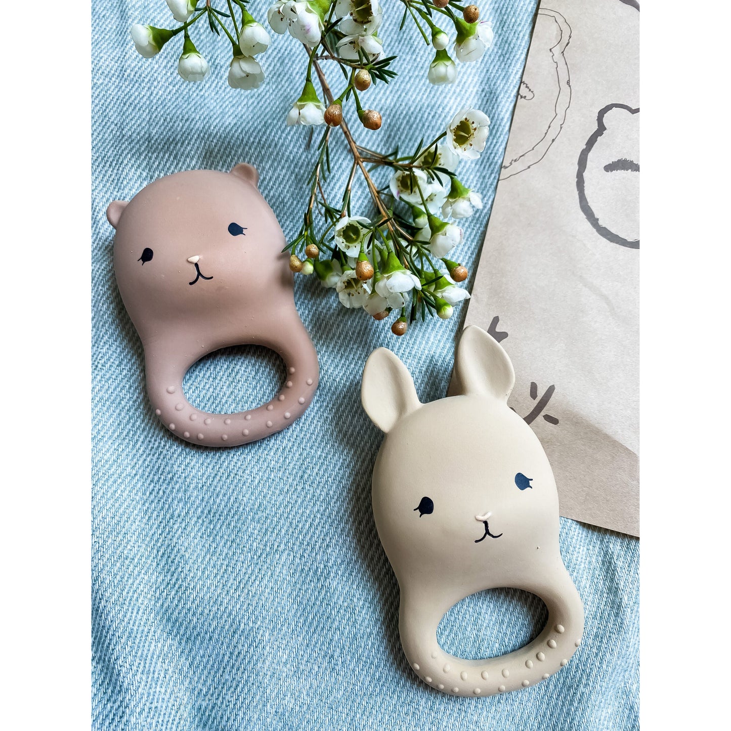 Set 2 Mordedores - Rabbit / Bear