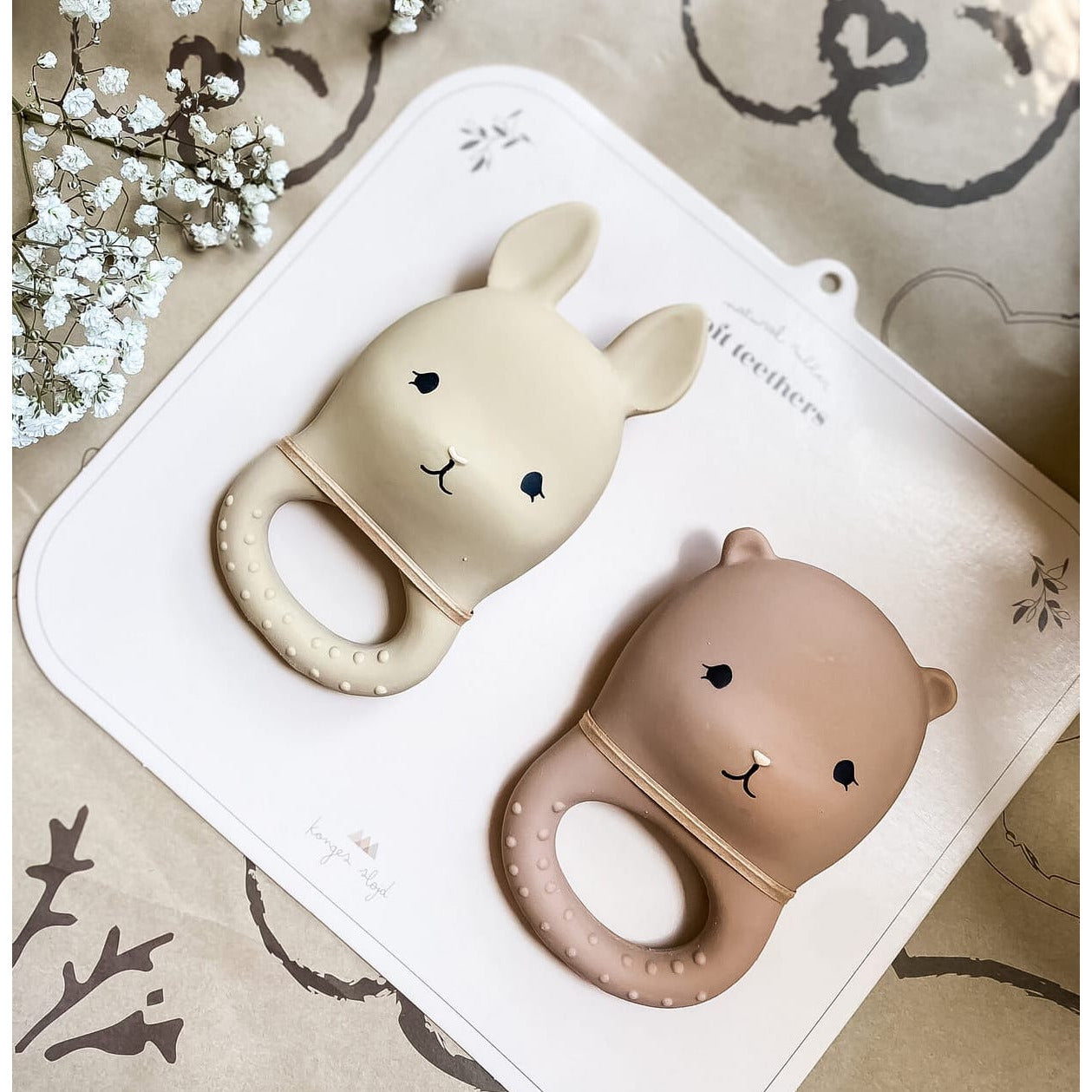 Set 2 Mordedores - Rabbit / Bear