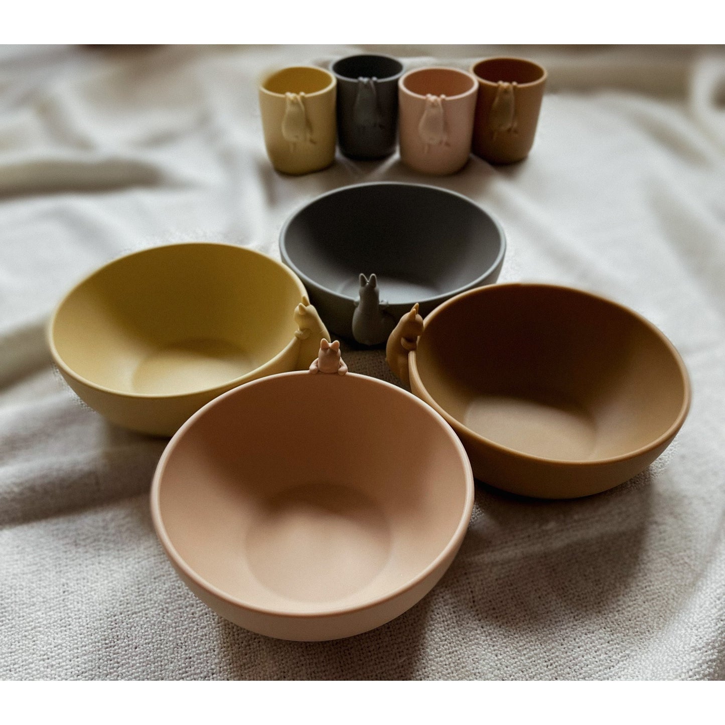 Set para comer Bunny Bowl & Cup - Quarry blue