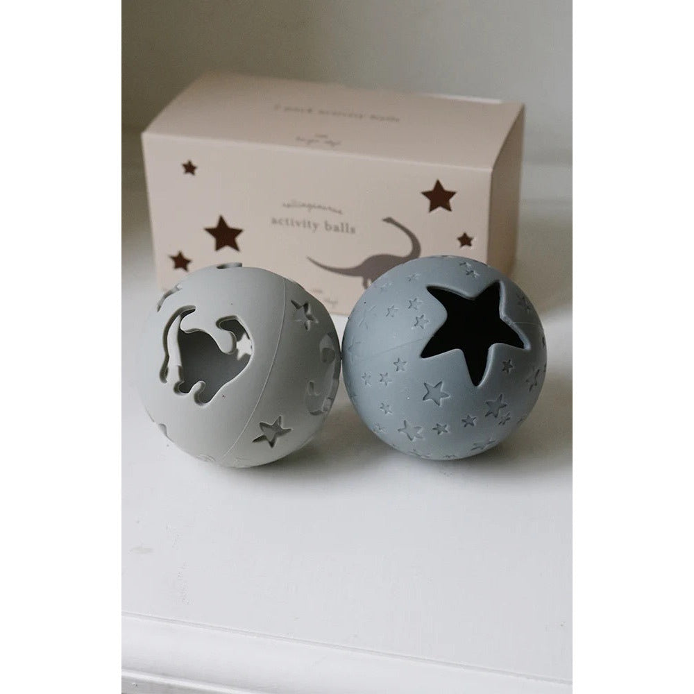 Pack de 2 activity balls Dino - Quarry blue Mix