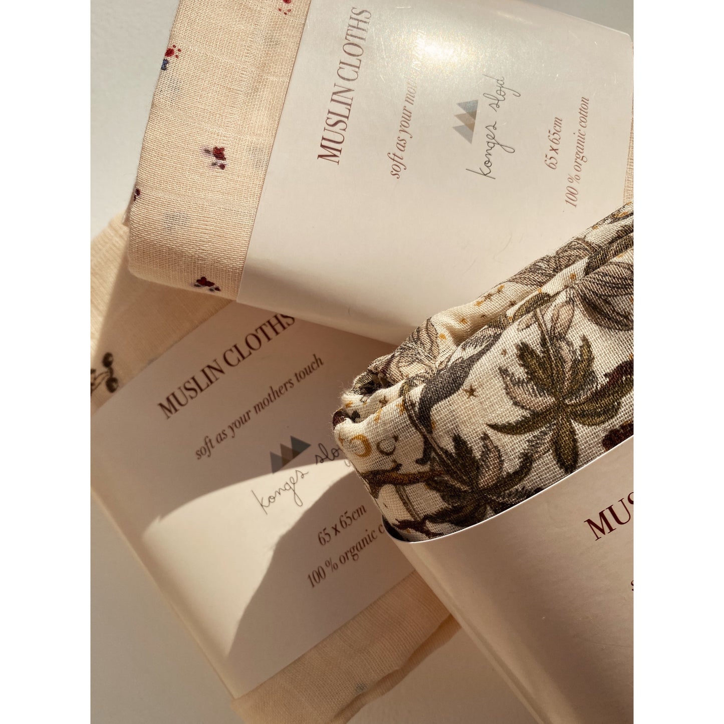 Set 3 Tutos Muselina - Bloom Red/Blue