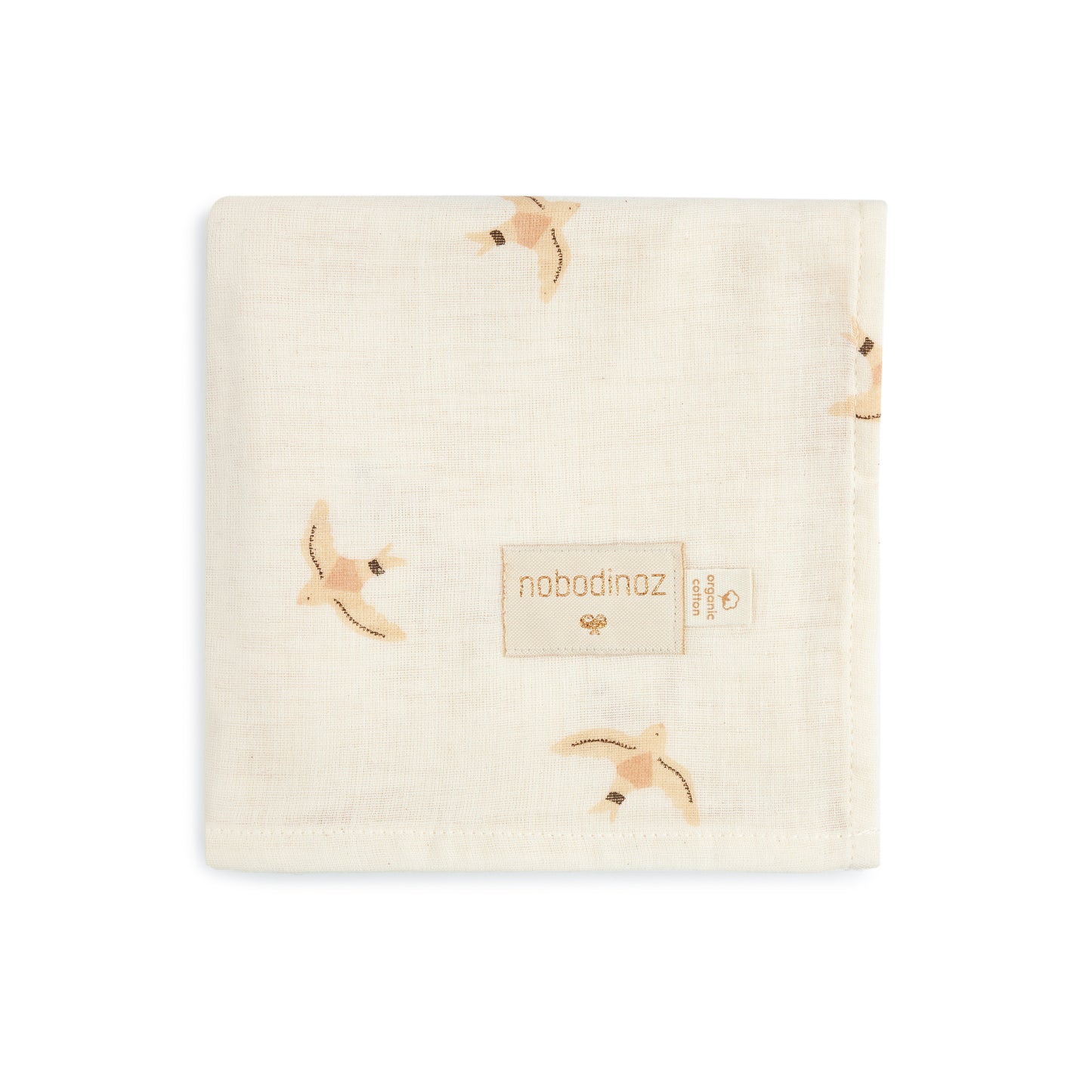 Swaddle Muselina Butterfly - Nude Haiku Birds Natural