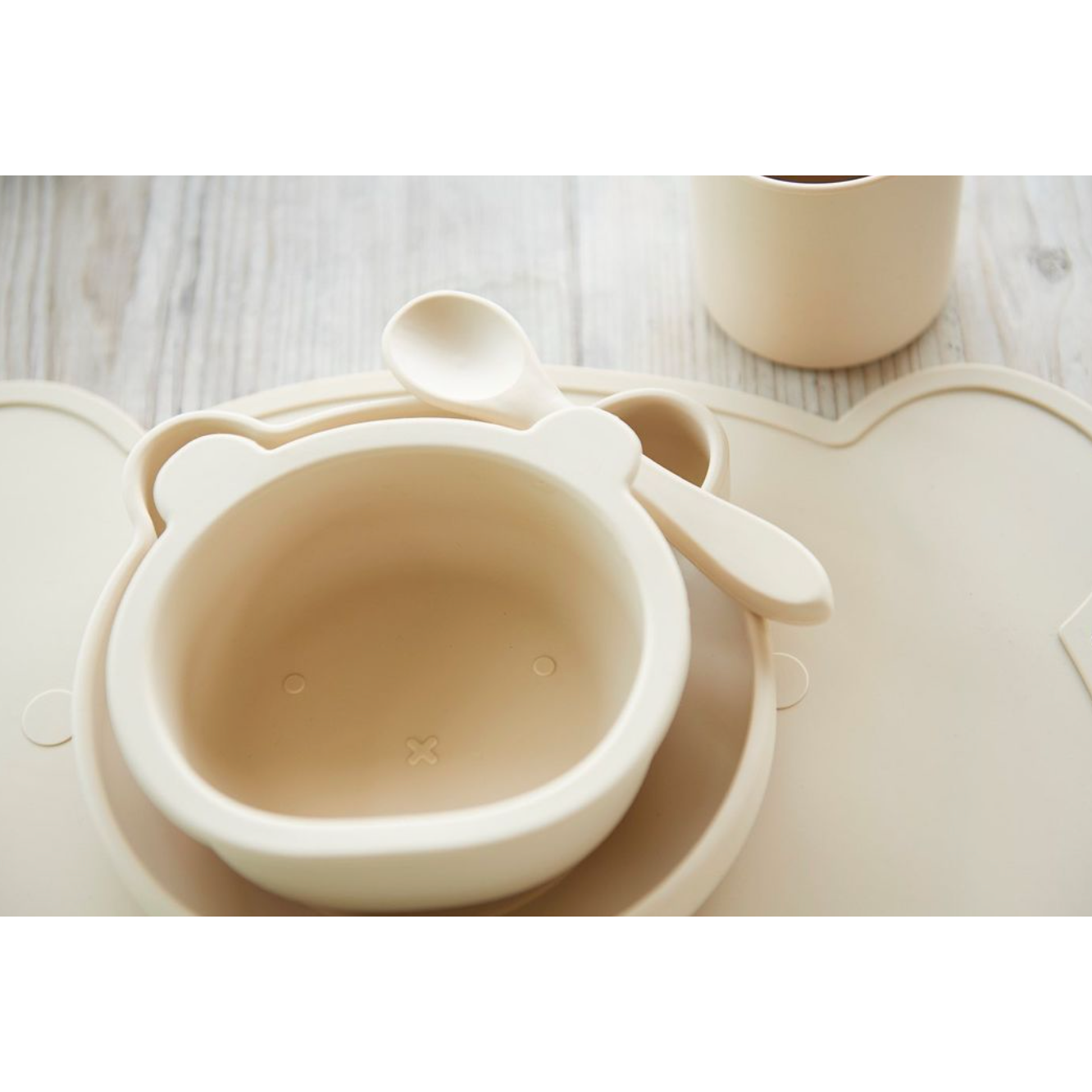 Bowl Silicona Bear - Beach Sand