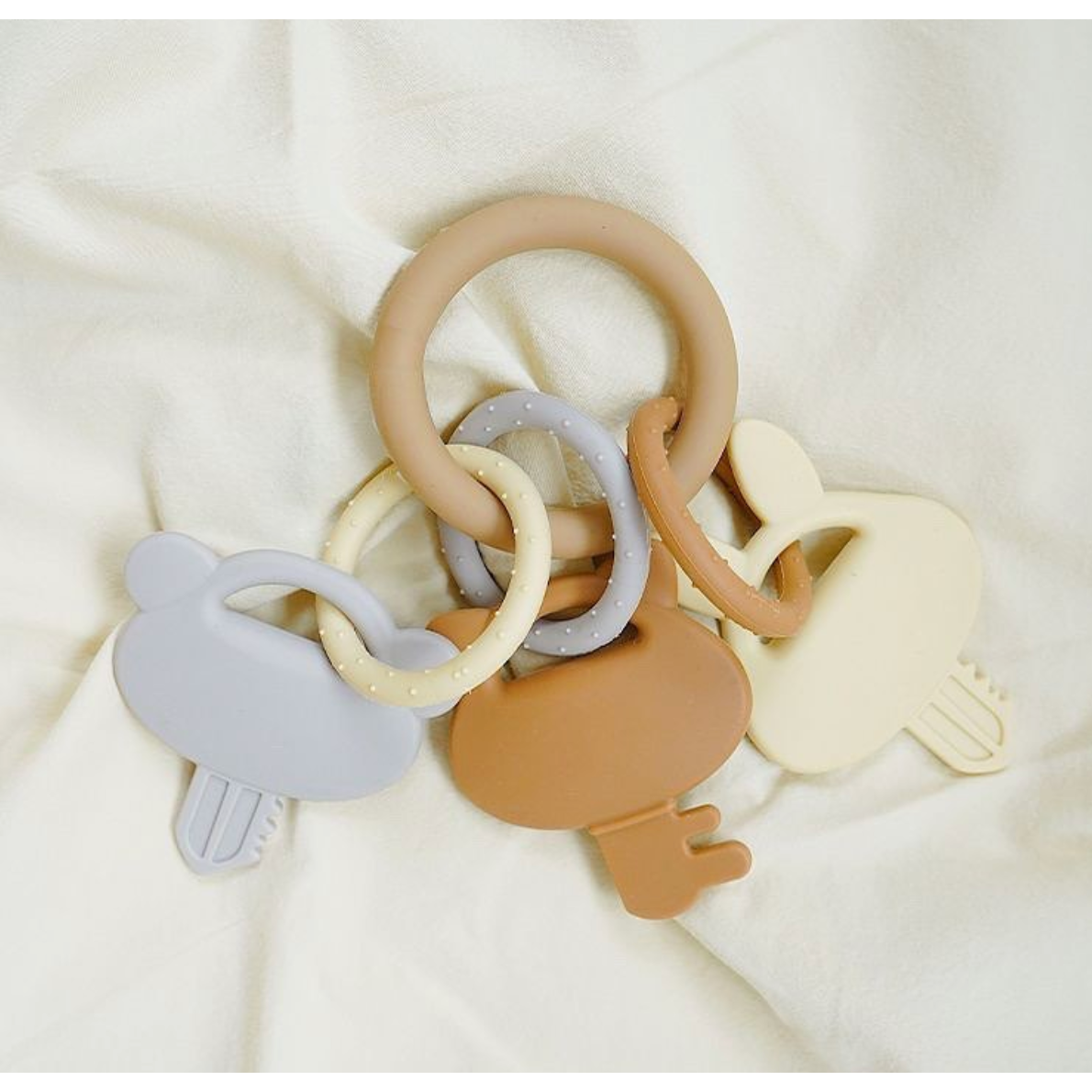 Mordedores Ki Keys Silicona - Caramel