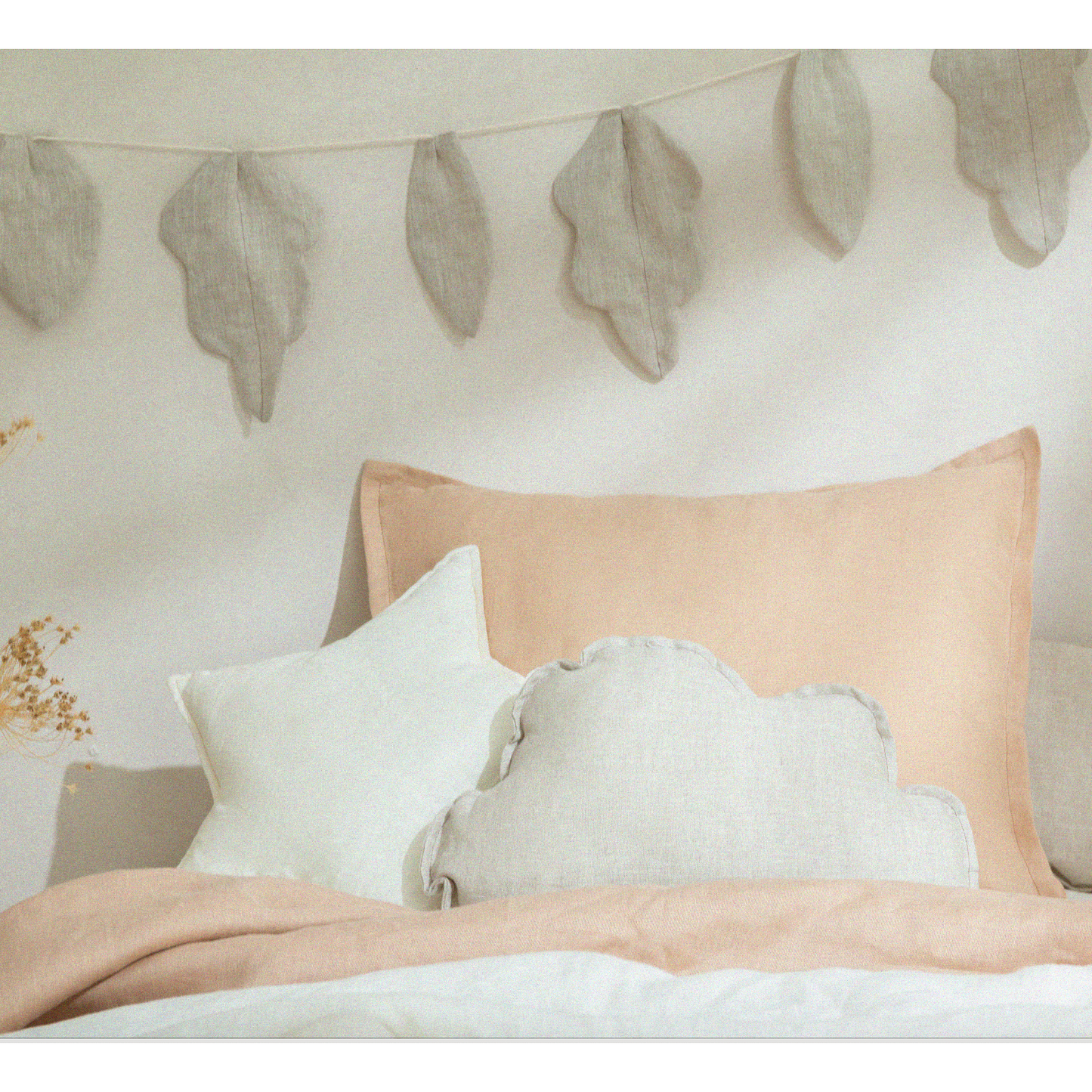 Cojín Nube Lin Français - Greige