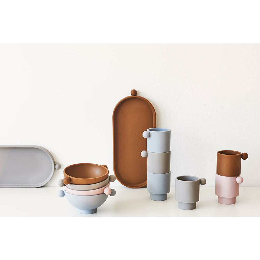 Set De 2 Vasos Tiny Inka - Dusty Blue / Clay