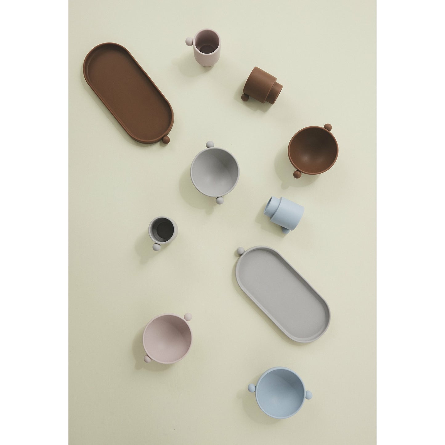 Set De 2 Vasos Tiny Inka - Dusty Blue / Clay