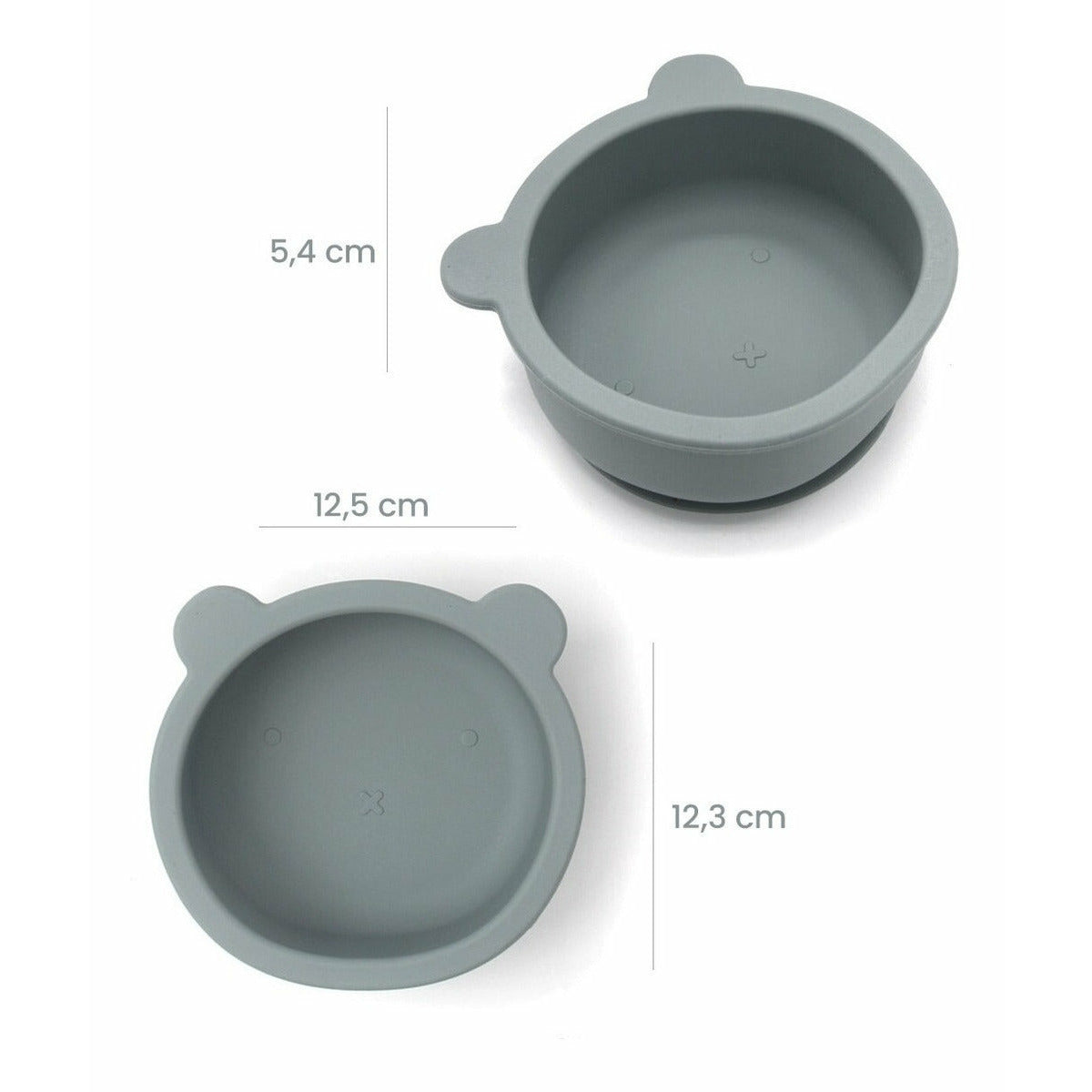 Bowl Silicona Bear - Pebble