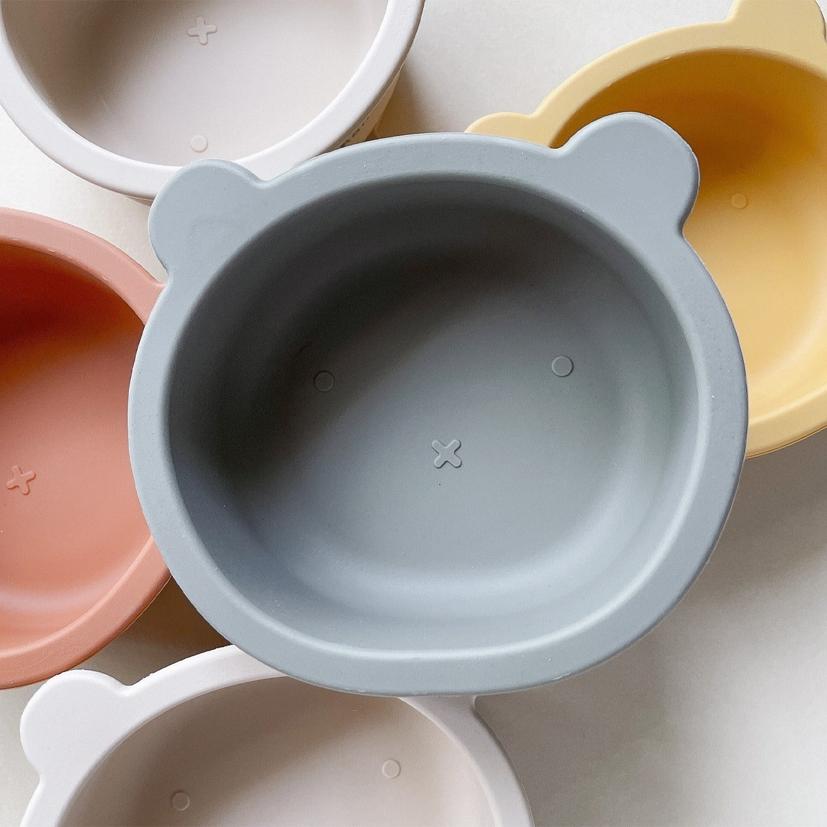 Bowl Silicona Bear - Pebble