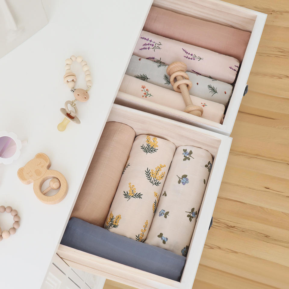 Swaddle / Manta Muselina 100% algodón orgánico - Lavender