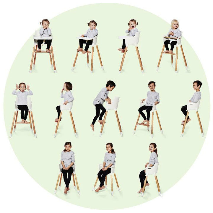Silla Alta 3 En 1 - White