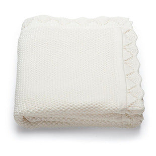 Manta Tejida Vuelos - Milk