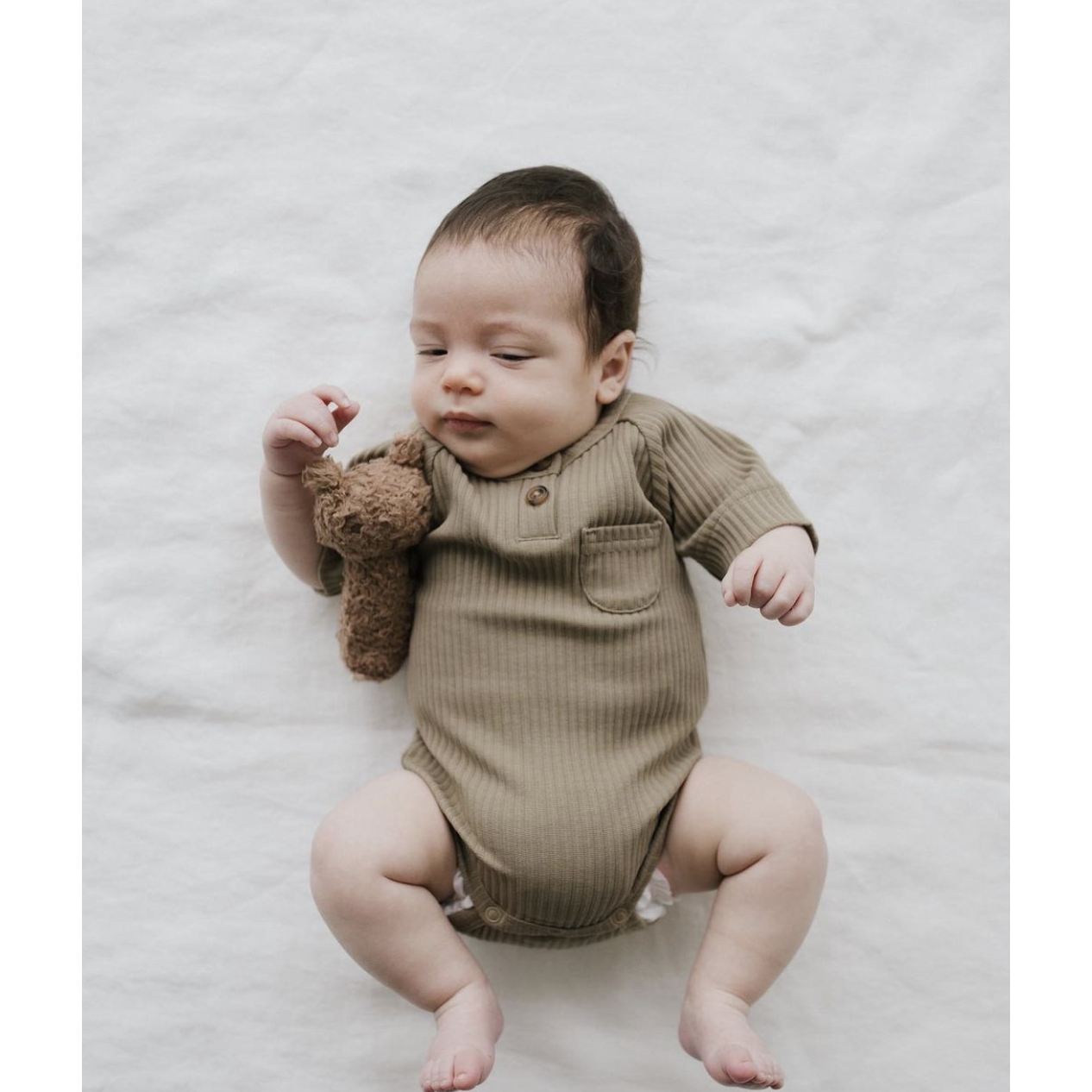 Sonajero Petit Hand Terry Animals - Bear