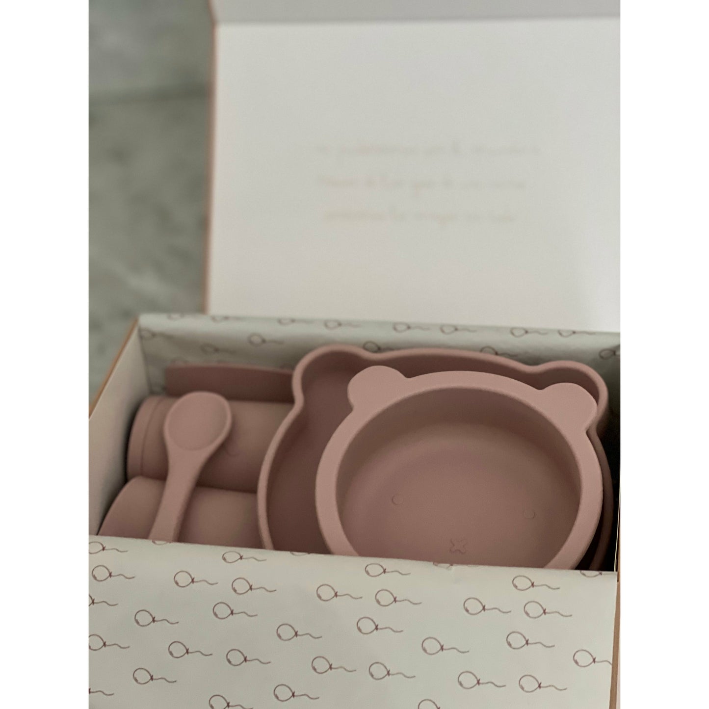 Caja de regalo Mi Primera Comida - Dusty Lilac