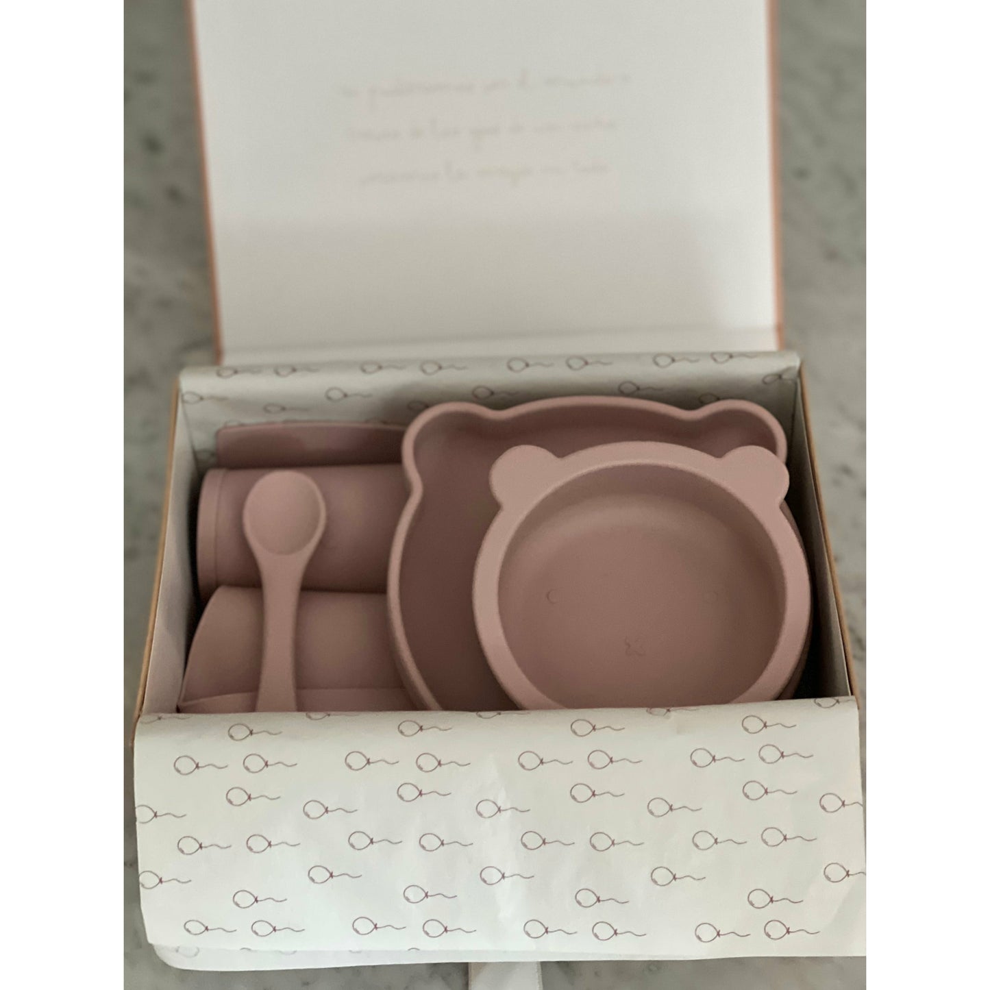 Caja de regalo Mi Primera Comida - Dusty Lilac