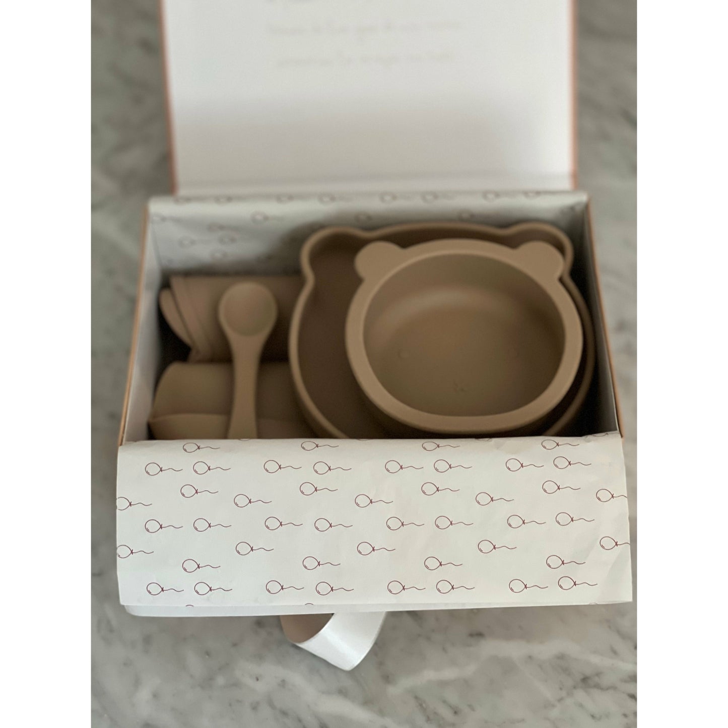 Caja de regalo Mi Primera Comida - Taupe
