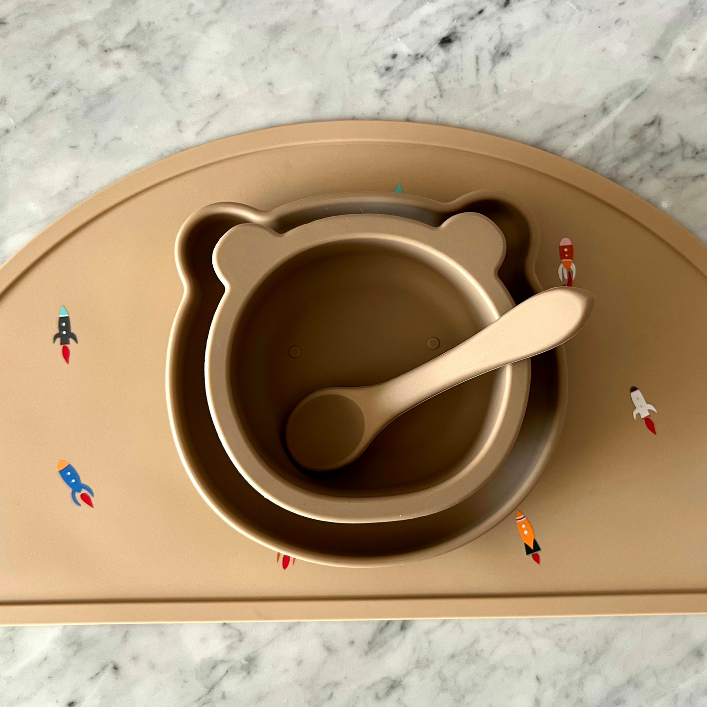 Plato Silicona Bear - Taupe