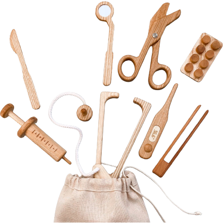 Ma Petite Sacoche de Docteur en Bois pour Enfants | Mes Jouets en Bois Ma Petite Sacoche de Docteur en Bois pour Enfants | Mes Jouets en Bois