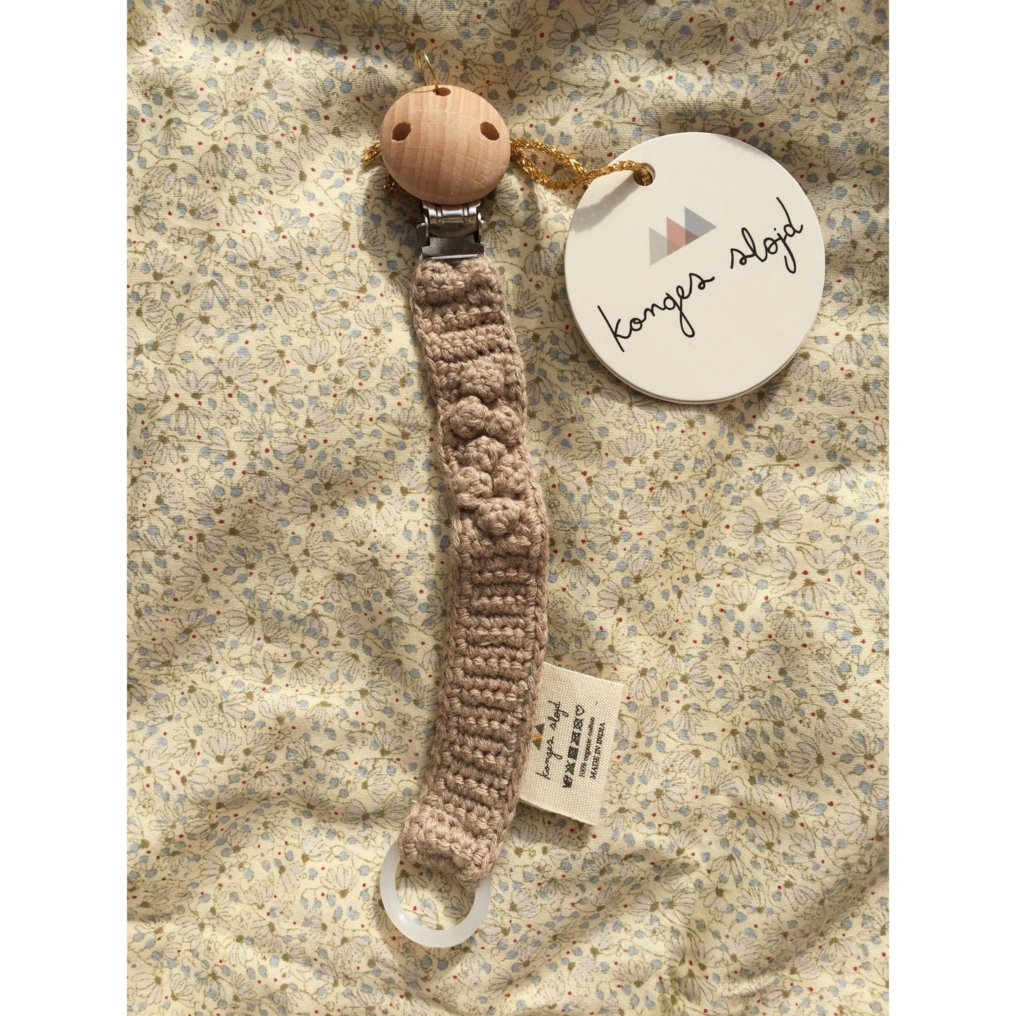 Porta Chupetes Tejido - Brown Melange