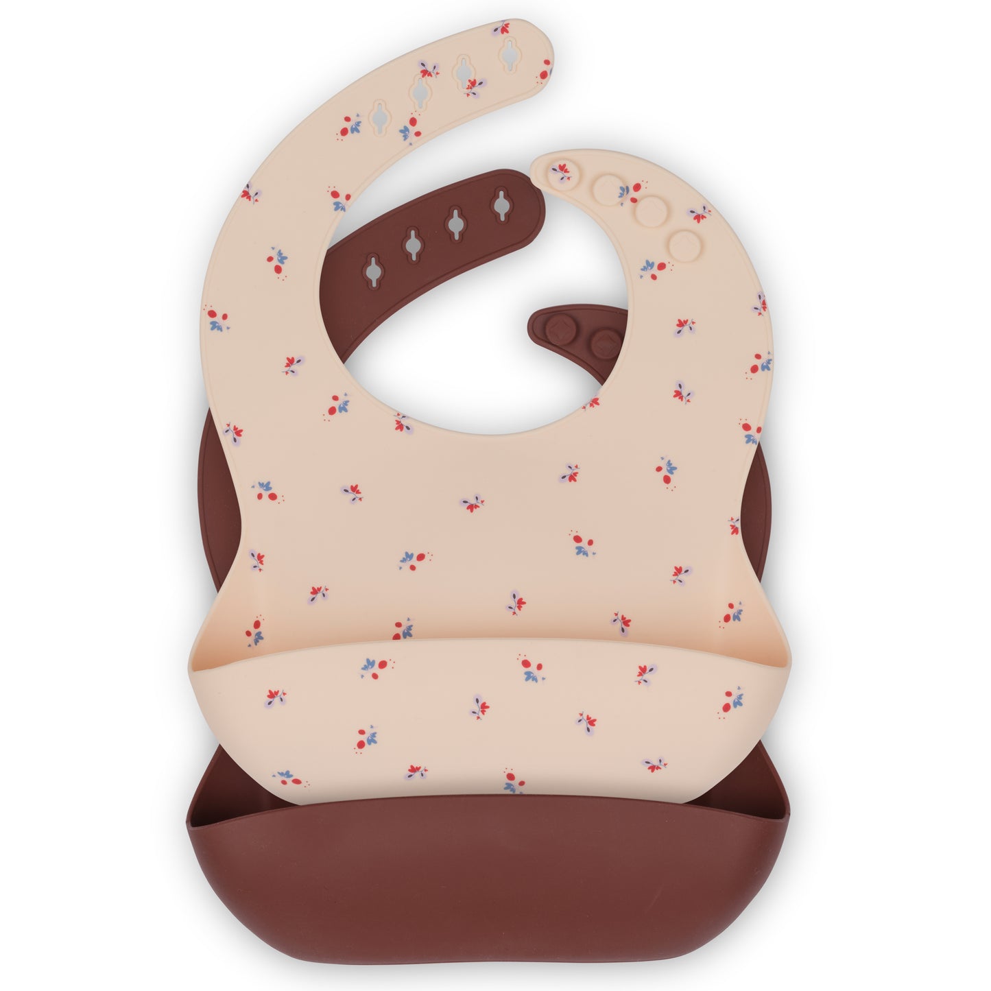 Set 2 Baberos Silicona - Bloom / Bordeaux