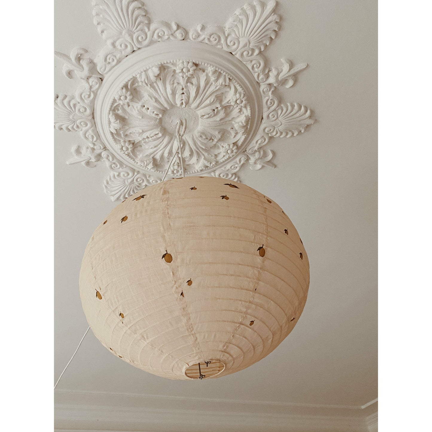 Lampara Colgante Tela Small - Lemon