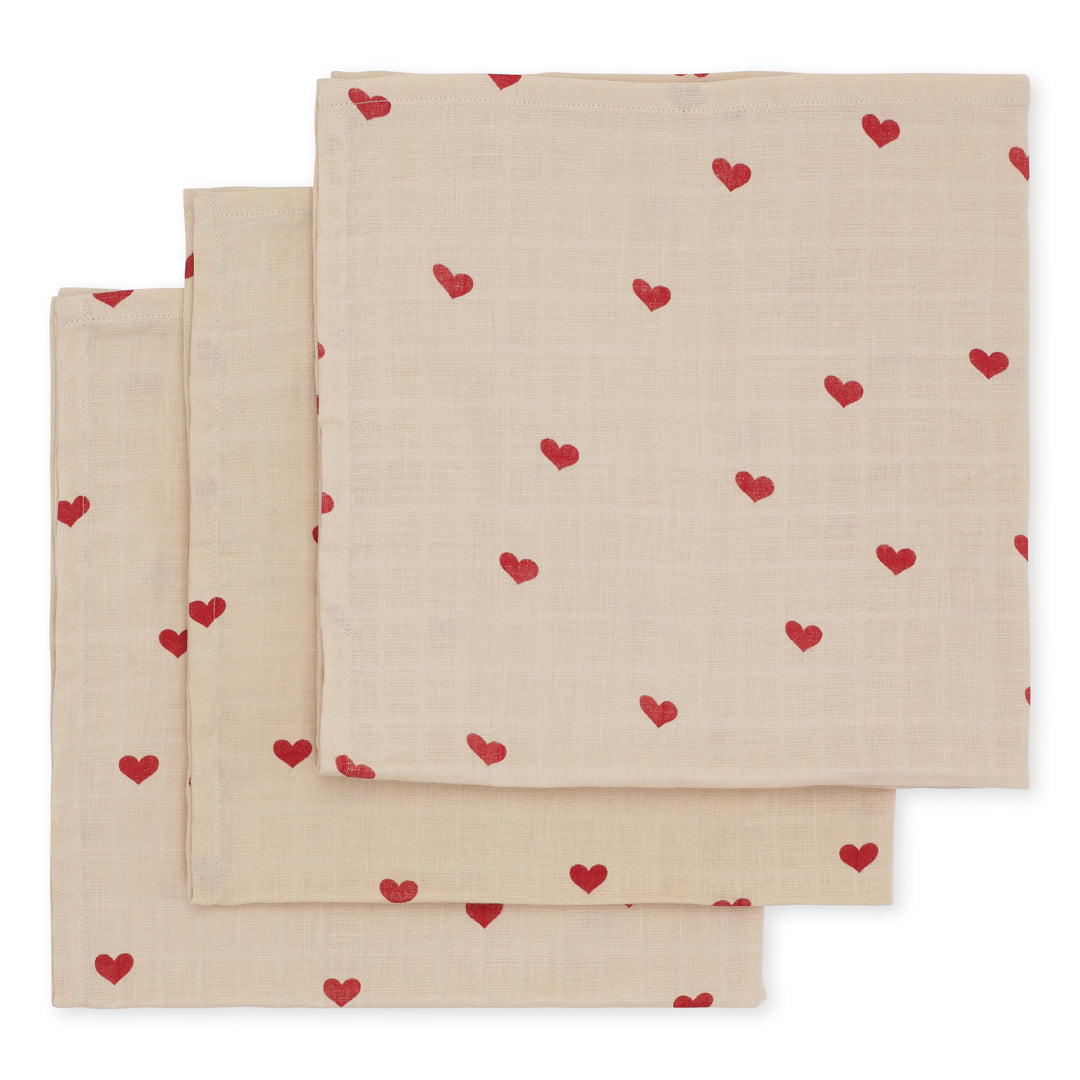 Set 3 Tutos Muselina - Amour Rouge