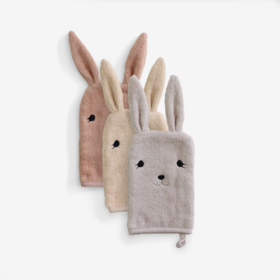 Set 3 Guantes De Baño Washcloth - Bunny