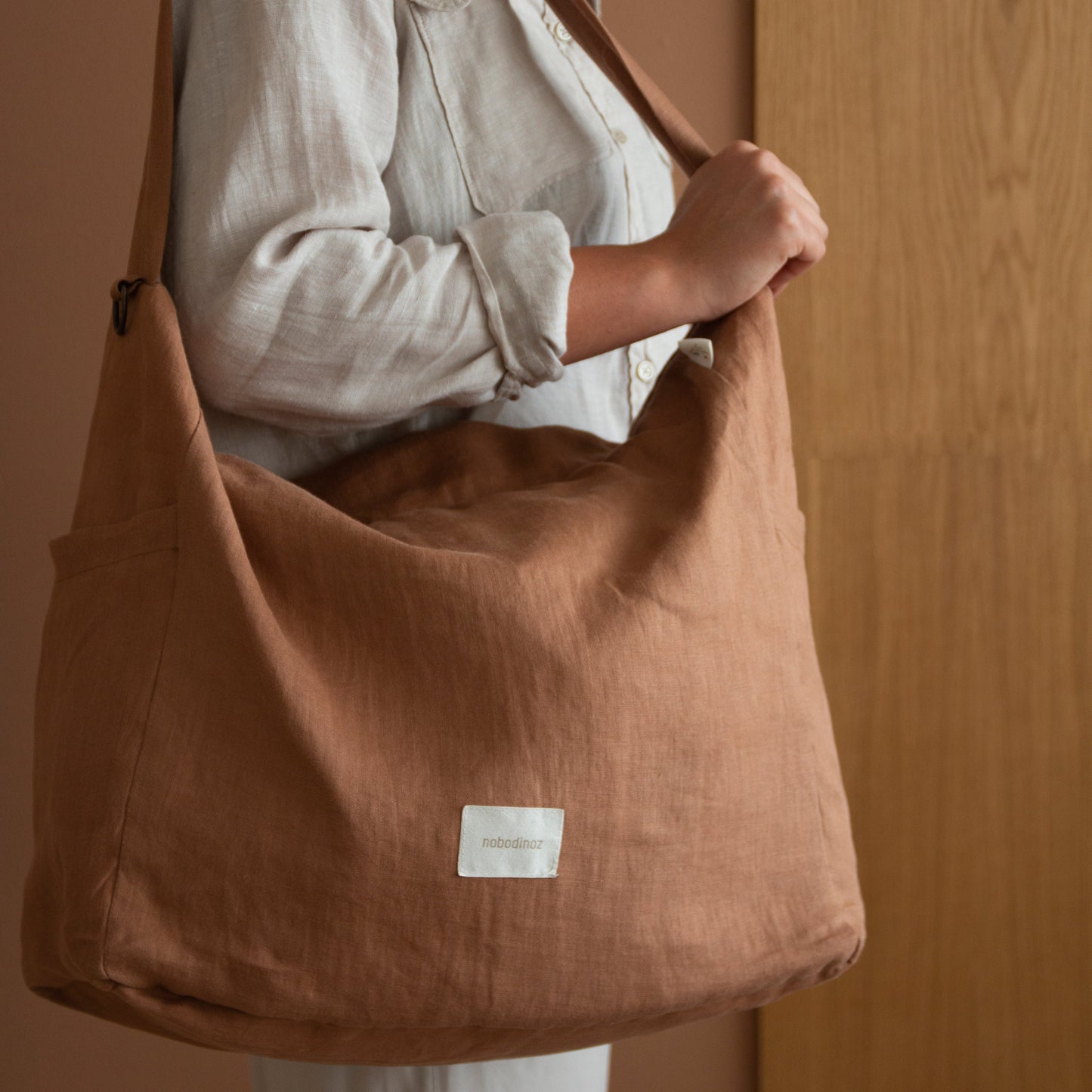 Bolso para cochecito Lin Français - Noisette