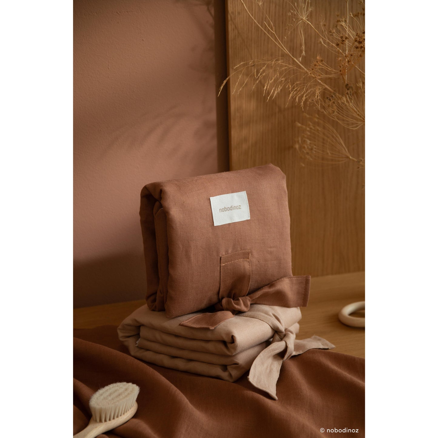 Mudador Portátil impermeable Lin Français - Noisette