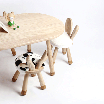 Silla Conejo Con Cojin Removible
