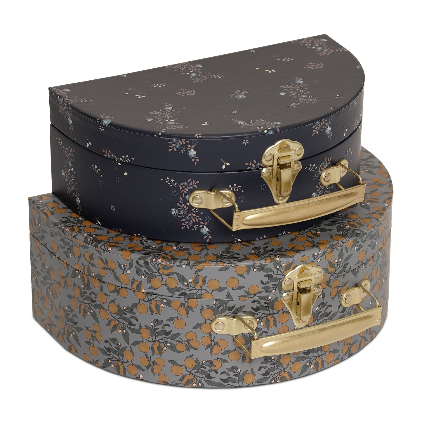 Set De 2 Maletas Redondas - Orangery Blue/Nostalgie Blue