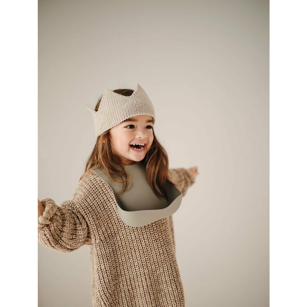 Babero Silicona - Warm Taupe