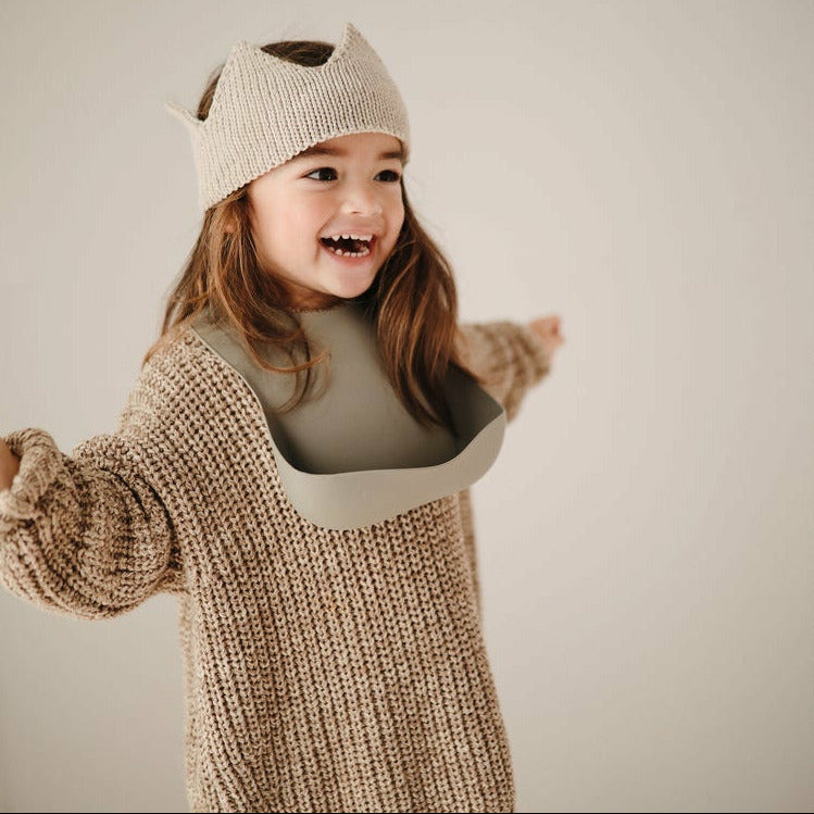 Babero Silicona - Warm Taupe